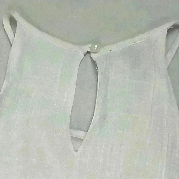 A Byer Womens M White Embroidered Halter Midi Dress Sleeveless Boho Cottagecore - Picture 9 of 12